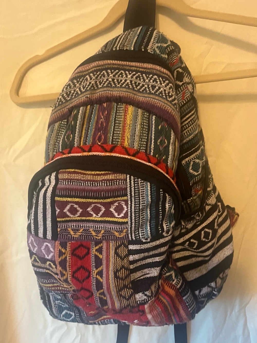 Handwoven Multicolor Boho Backpack